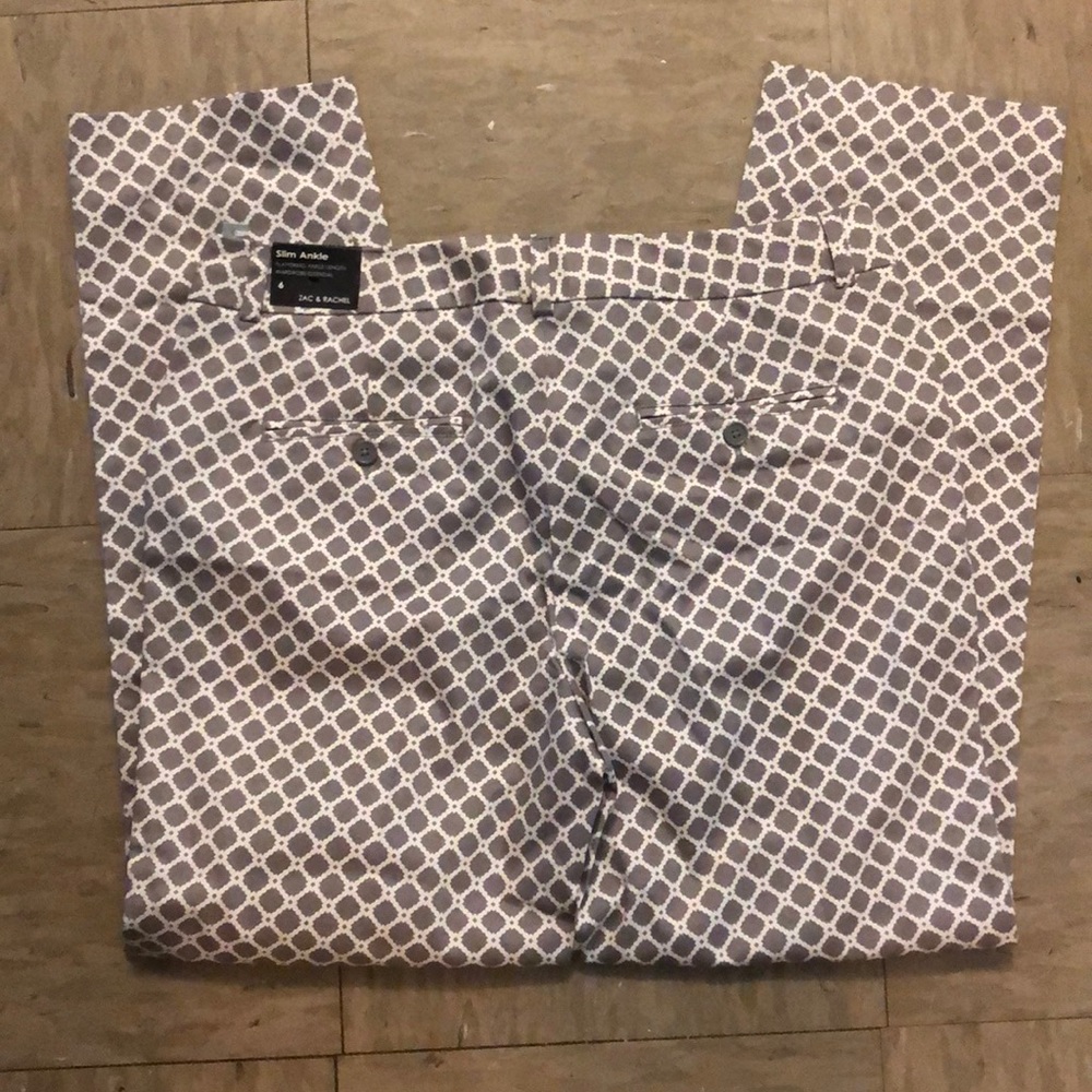 Zac & Rachel Patterned Slim Ankle Slacks